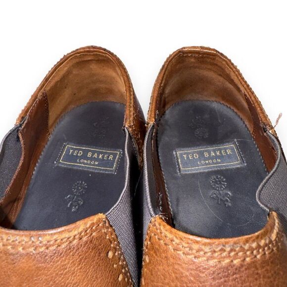 Ted Baker London Chelsea Leather Loafers Brown‎ 28920 Men\'s 8 main image 8